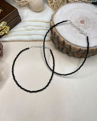Thumbnail for Beautiful BlackBead Crystal Anklet - Abdesignsjewellery