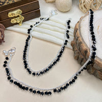 Thumbnail for High Quality Silver BlackBead Anklet