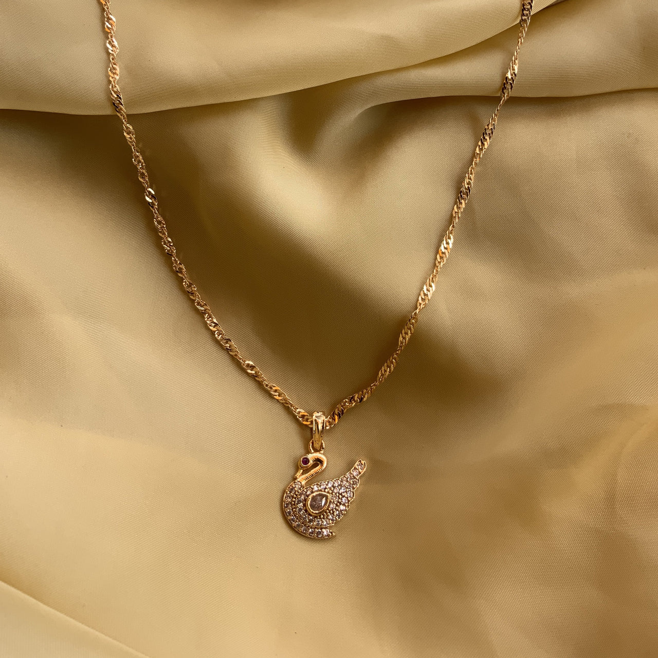 Beautiful Fancy Bird Gold Chain - Abdesignsjewellery