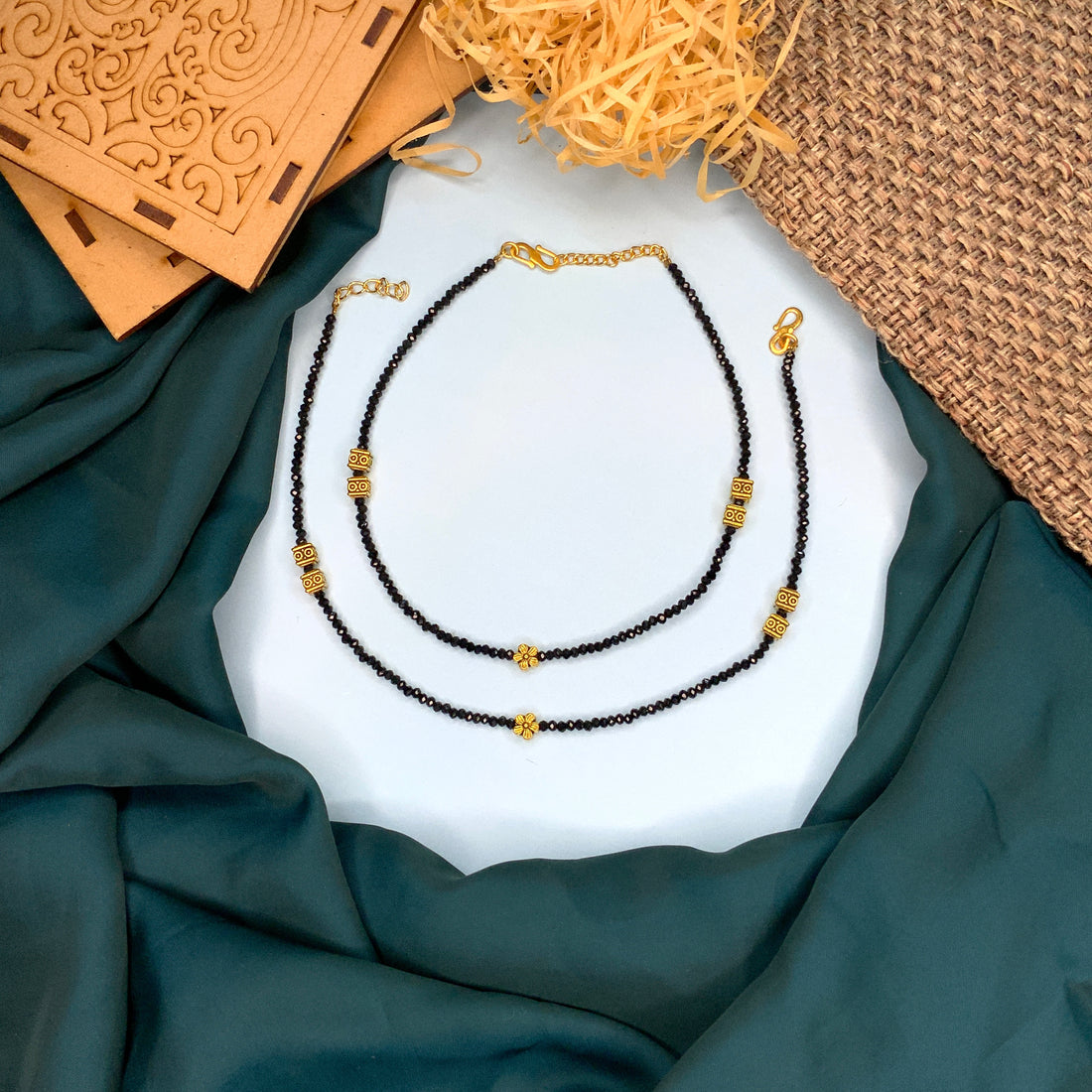 Lovely Crystal Bead Anklet