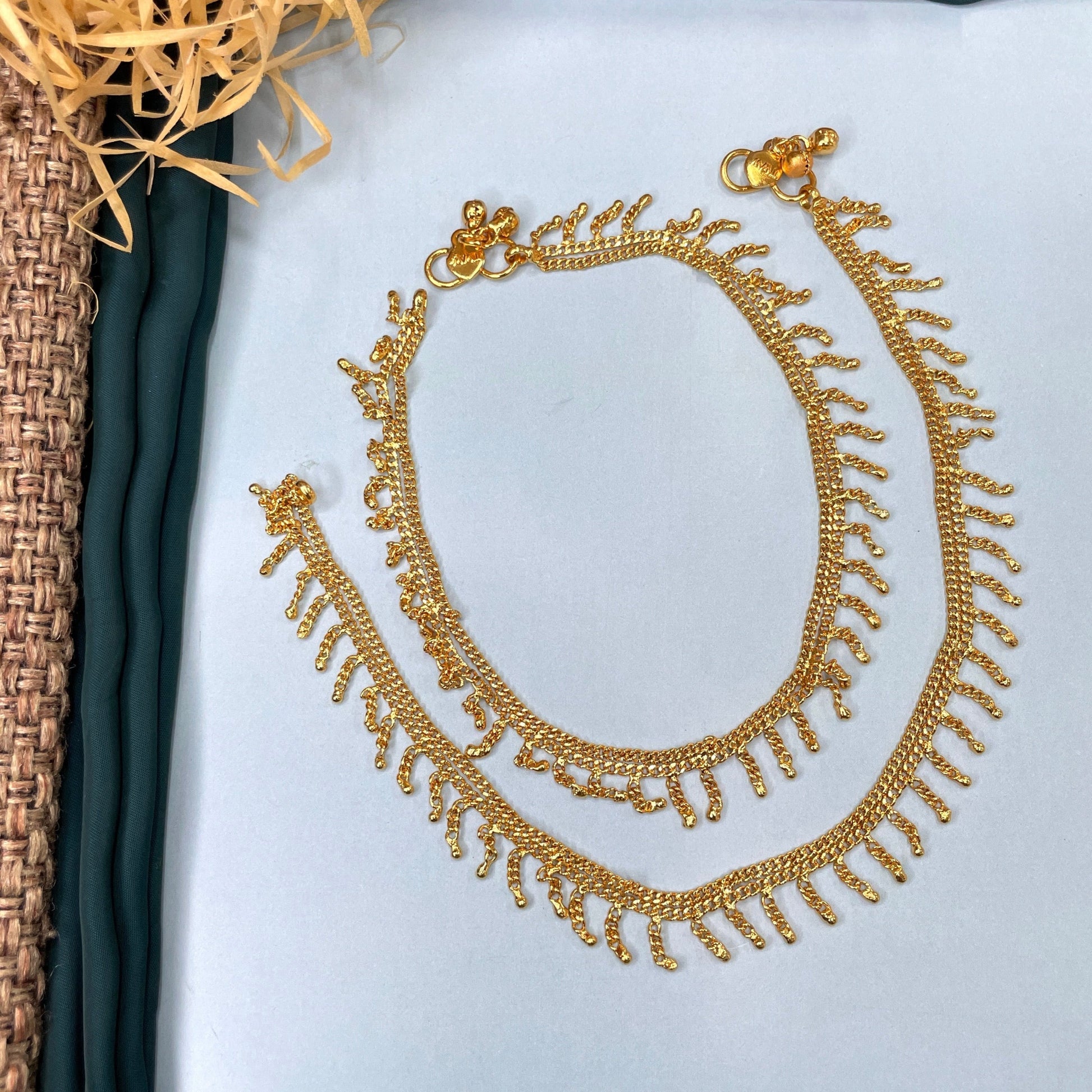 Elegant High Quality Gold Plated Anklet - Abdesignsjewellery