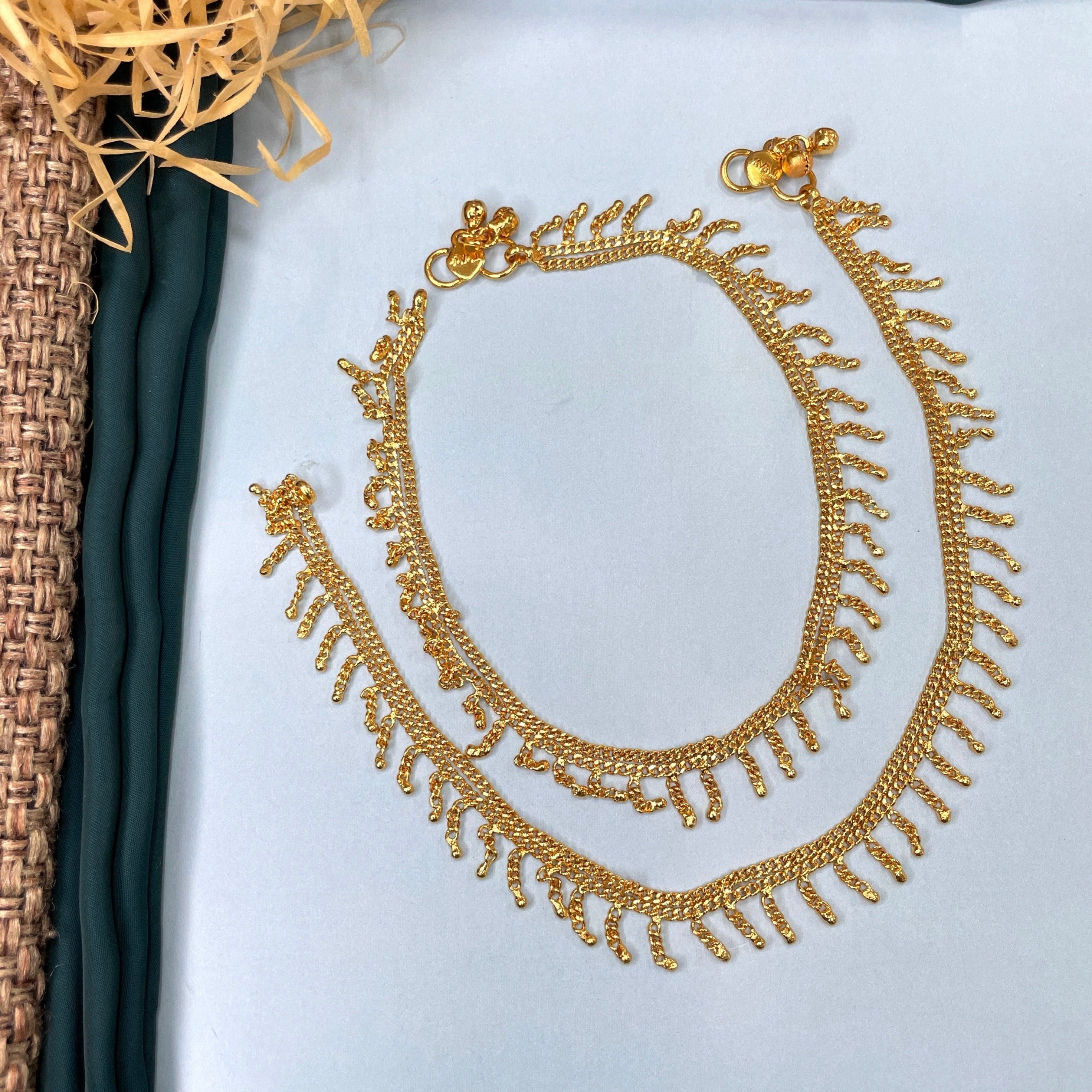 Elegant High Quality Gold Plated Anklet - Abdesignsjewellery