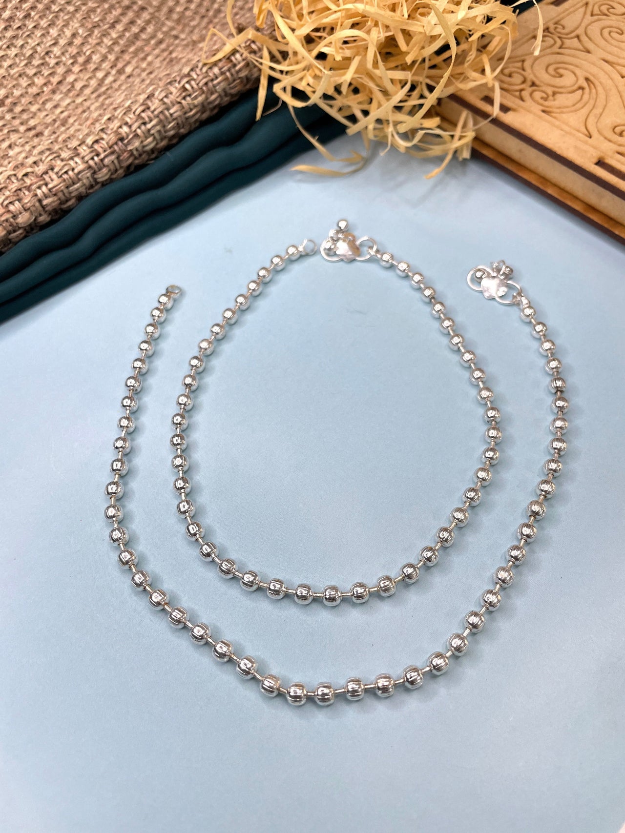 Charming Silver Plated Anklet - Abdesignsjewellery