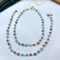 Thumbnail for Multi Bead Silver Plated Anklet - Abdesignsjewellery