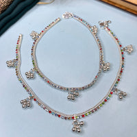 Thumbnail for Traditional MultiGungru Silver Plated Anklet
