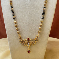 Thumbnail for Long Antique Peacock South Indian Mangalsutra