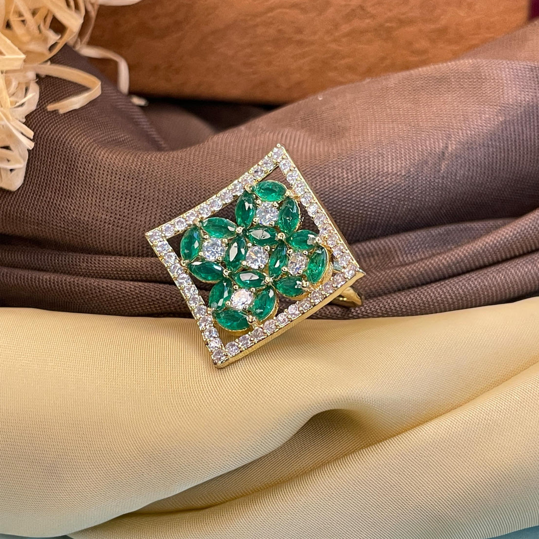 Lovely Square Diamond Ring