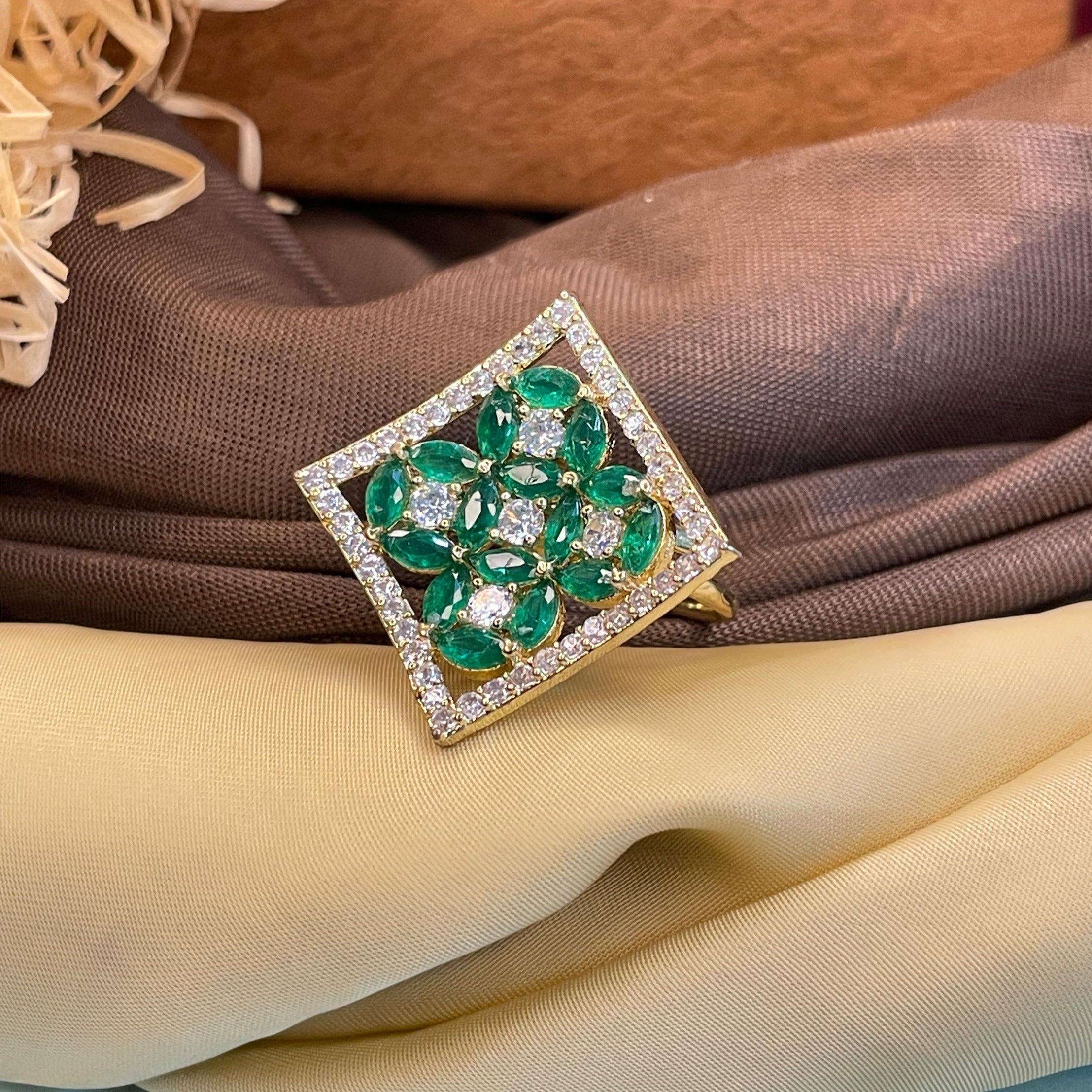 Lovely Square Diamond Ring