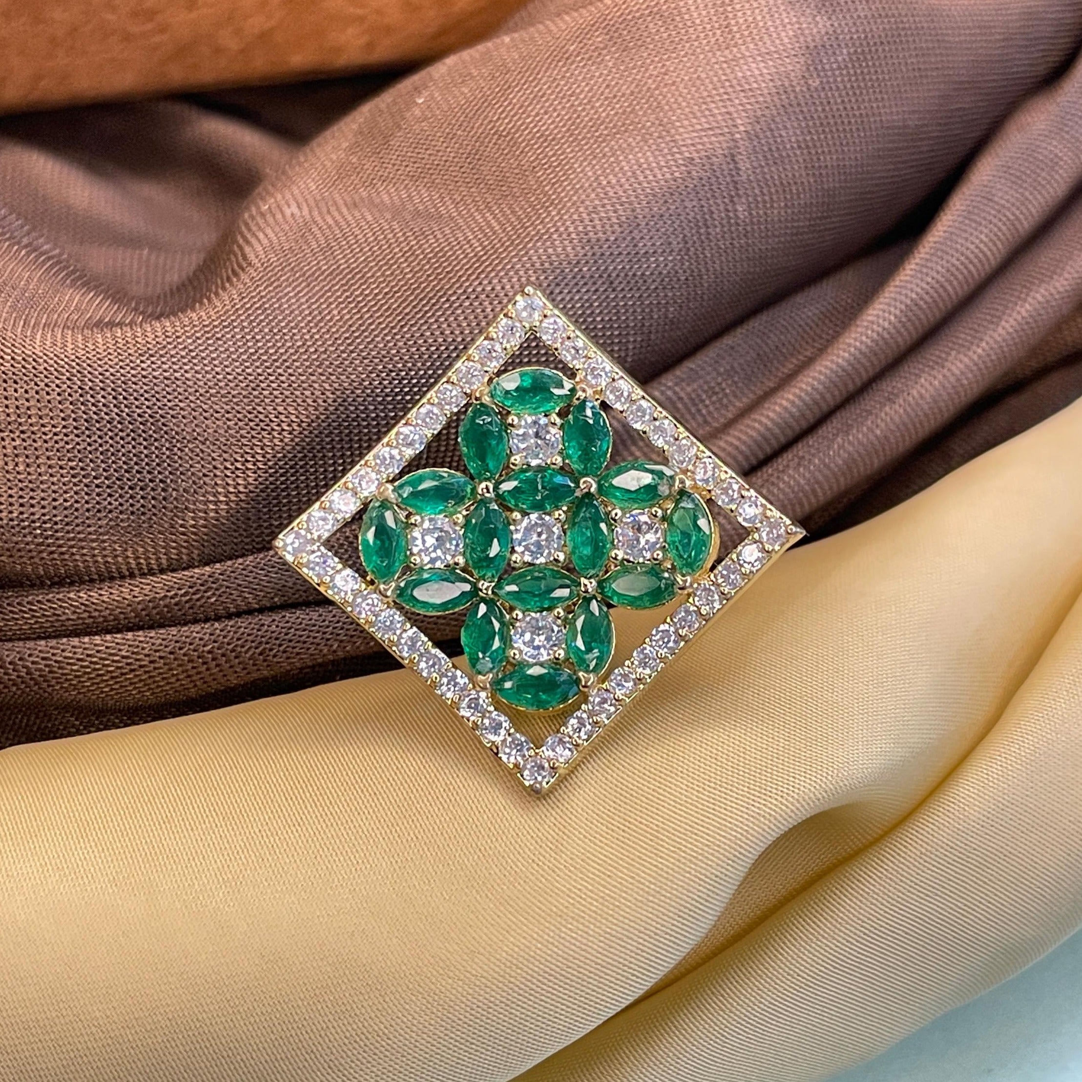 Lovely Square Diamond Ring