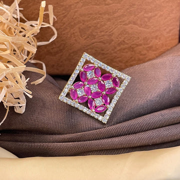 Lovely Square Diamond Ring