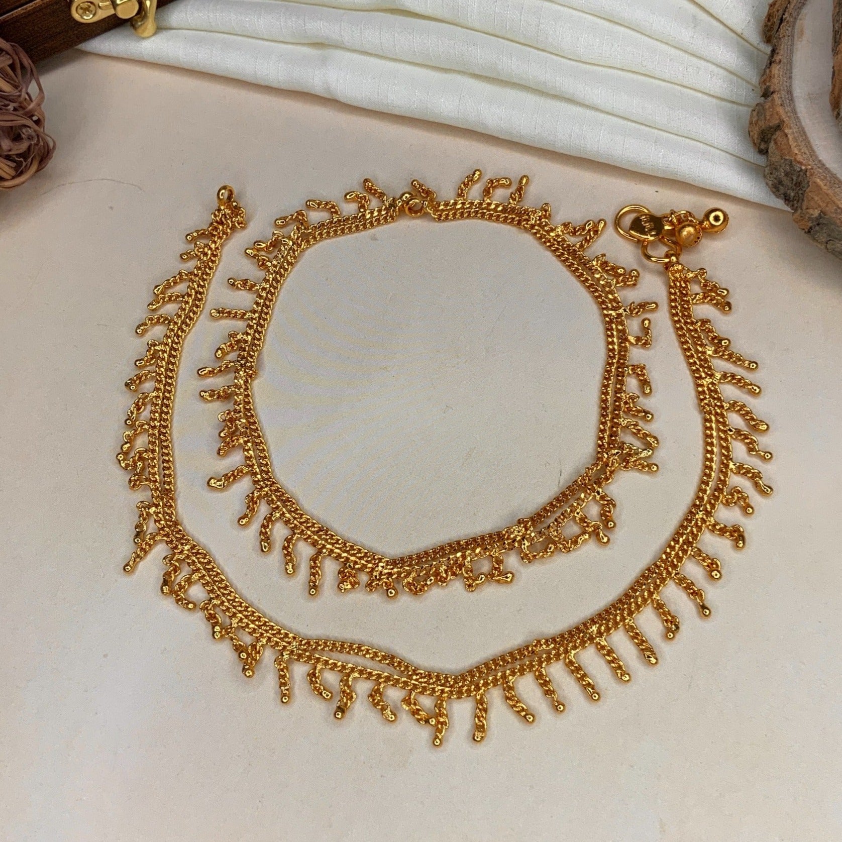 Elegant High Quality Gold Plated Anklet - Abdesignsjewellery