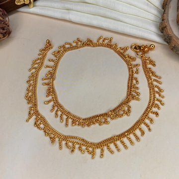 Elegant High Quality Gold Plated Anklet - Abdesignsjewellery