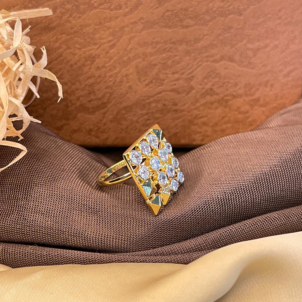 Antique Square Diamond Fancy Ring - Abdesignsjewellery