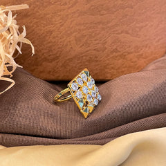 Antique Square Diamond Fancy Ring