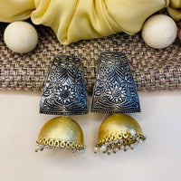 Thumbnail for Classic High Quality Matt Gold Plated Jhumka - Abdesignsjewellery