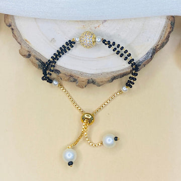 Golden Ball Hand Mangalsutra - Abdesignsjewellery