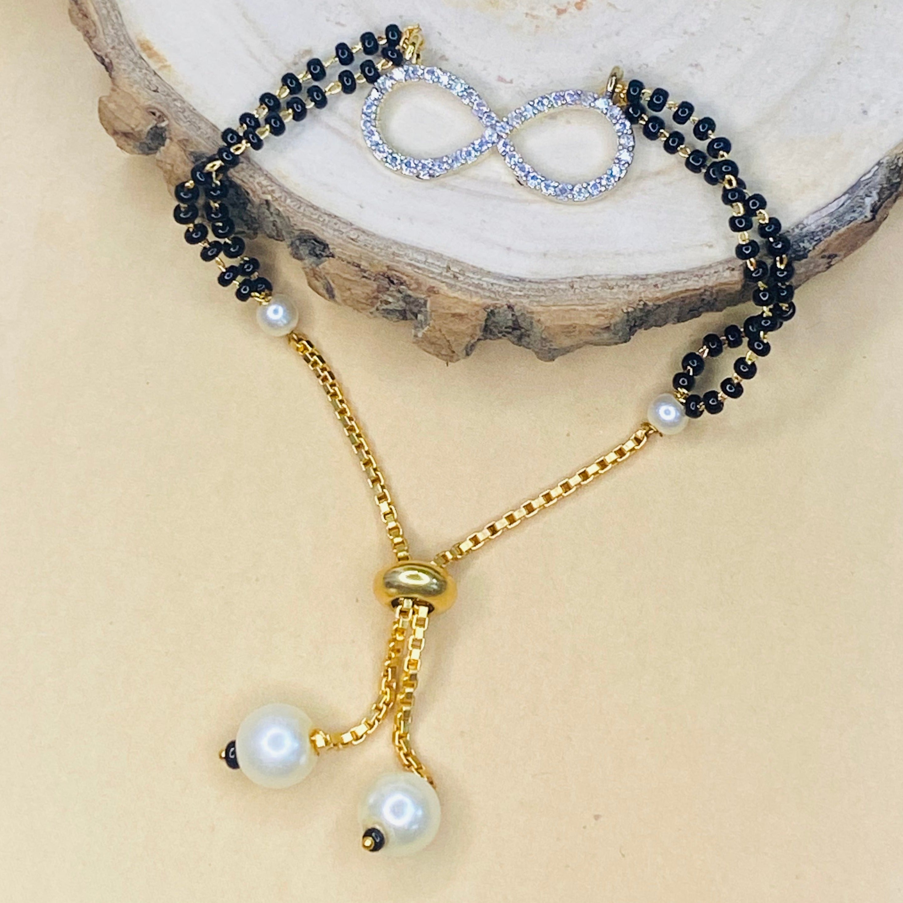 Infinity American Diamond Hand Mangalsutra