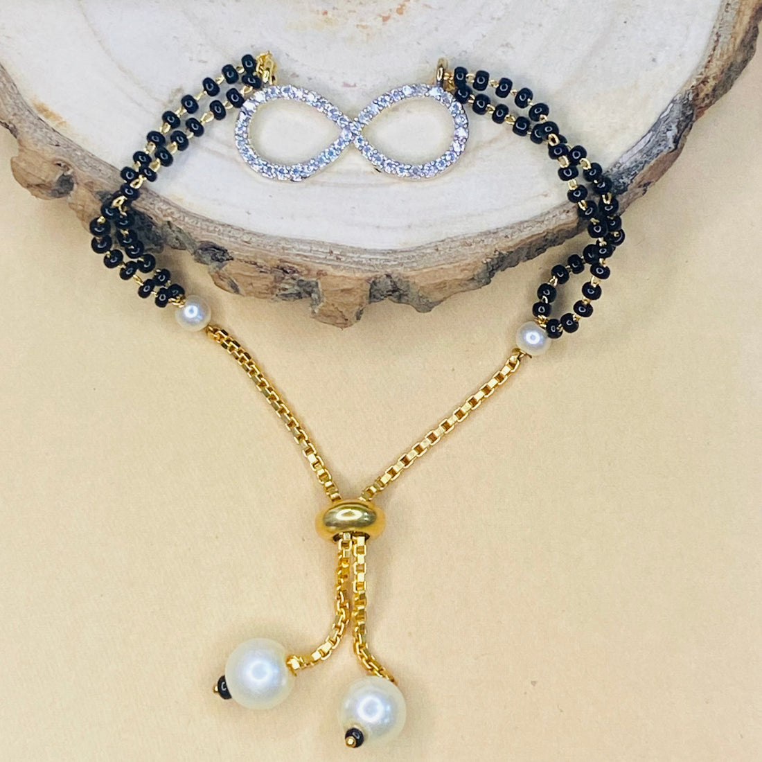 Infinity American Diamond Hand Mangalsutra