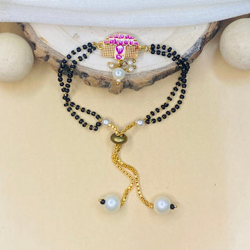 Hand Paint Palkhi Hand Mangalsutra - Abdesignsjewellery