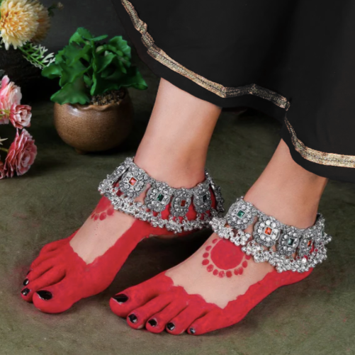 German Silver Rajwadi Dulhan Payal