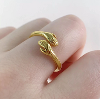 Thumbnail for Gold-plated Friendship Loved Ones Hug Ring