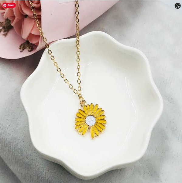 Daily Wear Gold Plated Flower Pendant