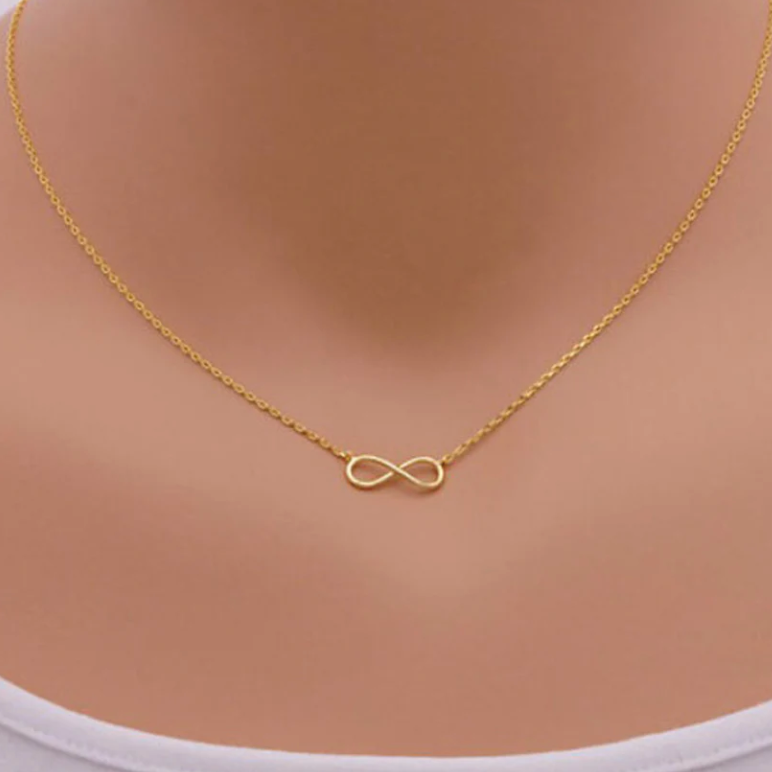 Daily Wear Gold Plated Infinite Pendant - Abdesignsjewellery