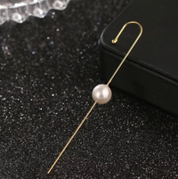 Thumbnail for Daily Wear Gold Plated Single Pearl Ear Cuff