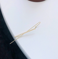 Thumbnail for Daily Wear Gold Plated Zircon Studded Cross Ear Cuff