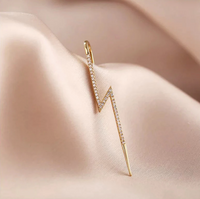 Thumbnail for Daily Wear Gold Plated Zircon Studded Thunderbolt Ear Cuff