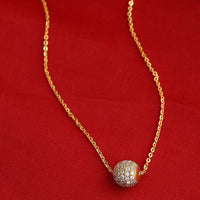 Thumbnail for Dailywear Round Golden Ball Necklace - Abdesignsjewellery