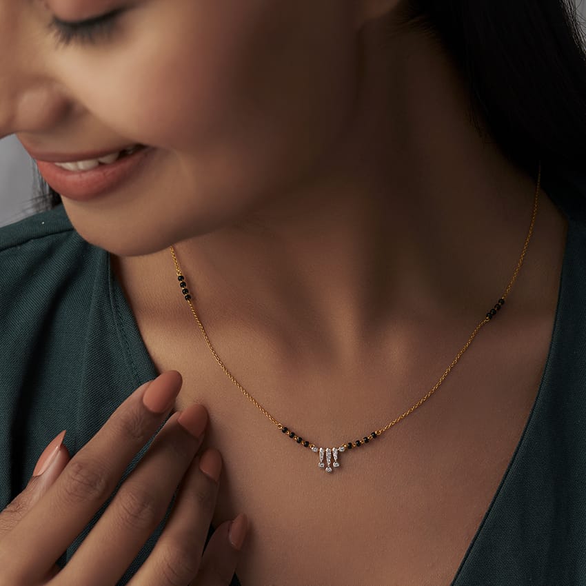 Twinkling Beautiful American Diamond Mangalsutra