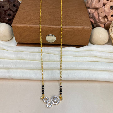 Casual American Diamond Mangalsutra - Abdesignsjewellery