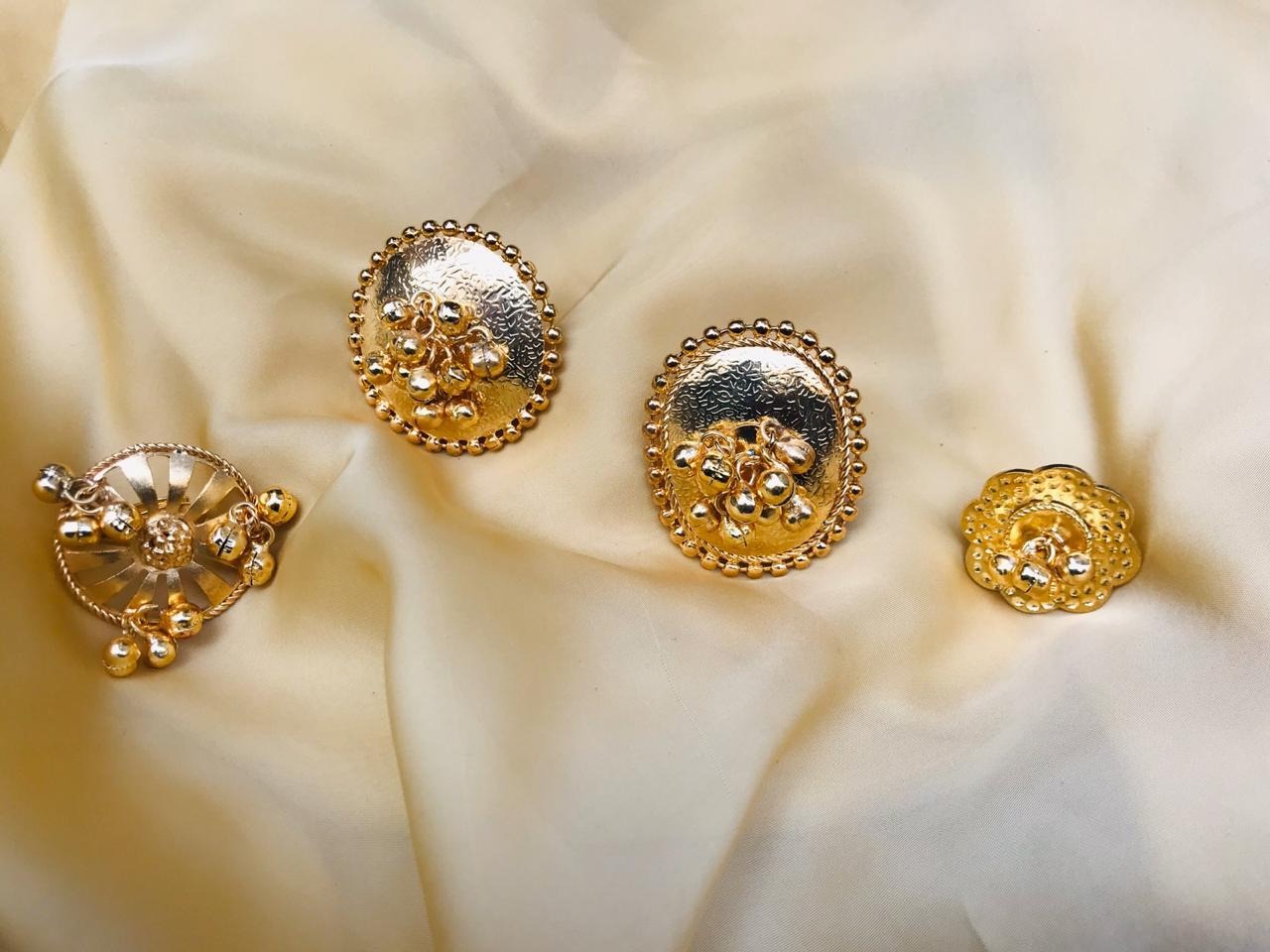 Golden Plating Gungru Ring Combo - Abdesignsjewellery
