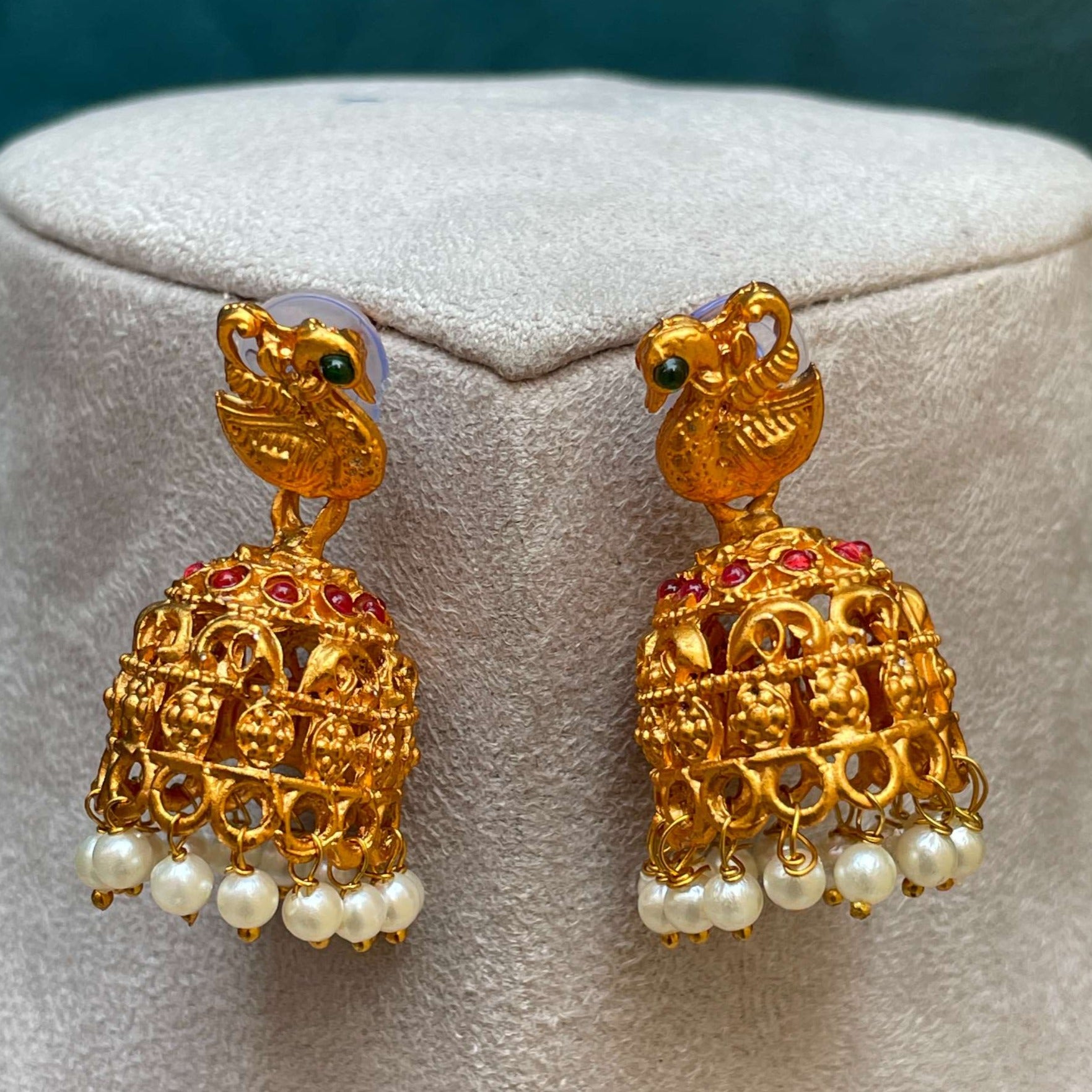 Exclusive Matt Gold Plated Temple Necklace Combo - Abdesignsjewellery