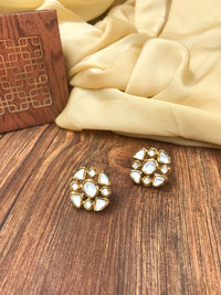 Thumbnail for Beautiful White Kundan Earring - Abdesignsjewellery