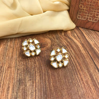 Thumbnail for Beautiful White Kundan Earring - Abdesignsjewellery