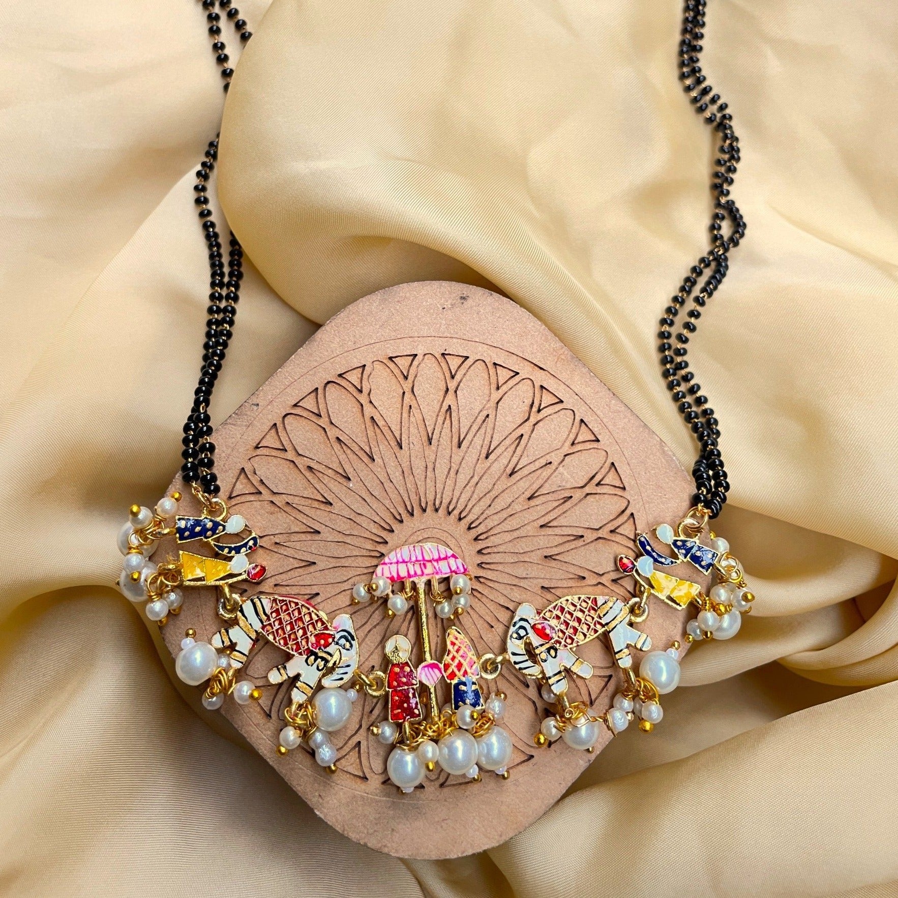 Bridal Wedding Doli Baarat Mangalsutra & Earrings - Abdesignsjewellery