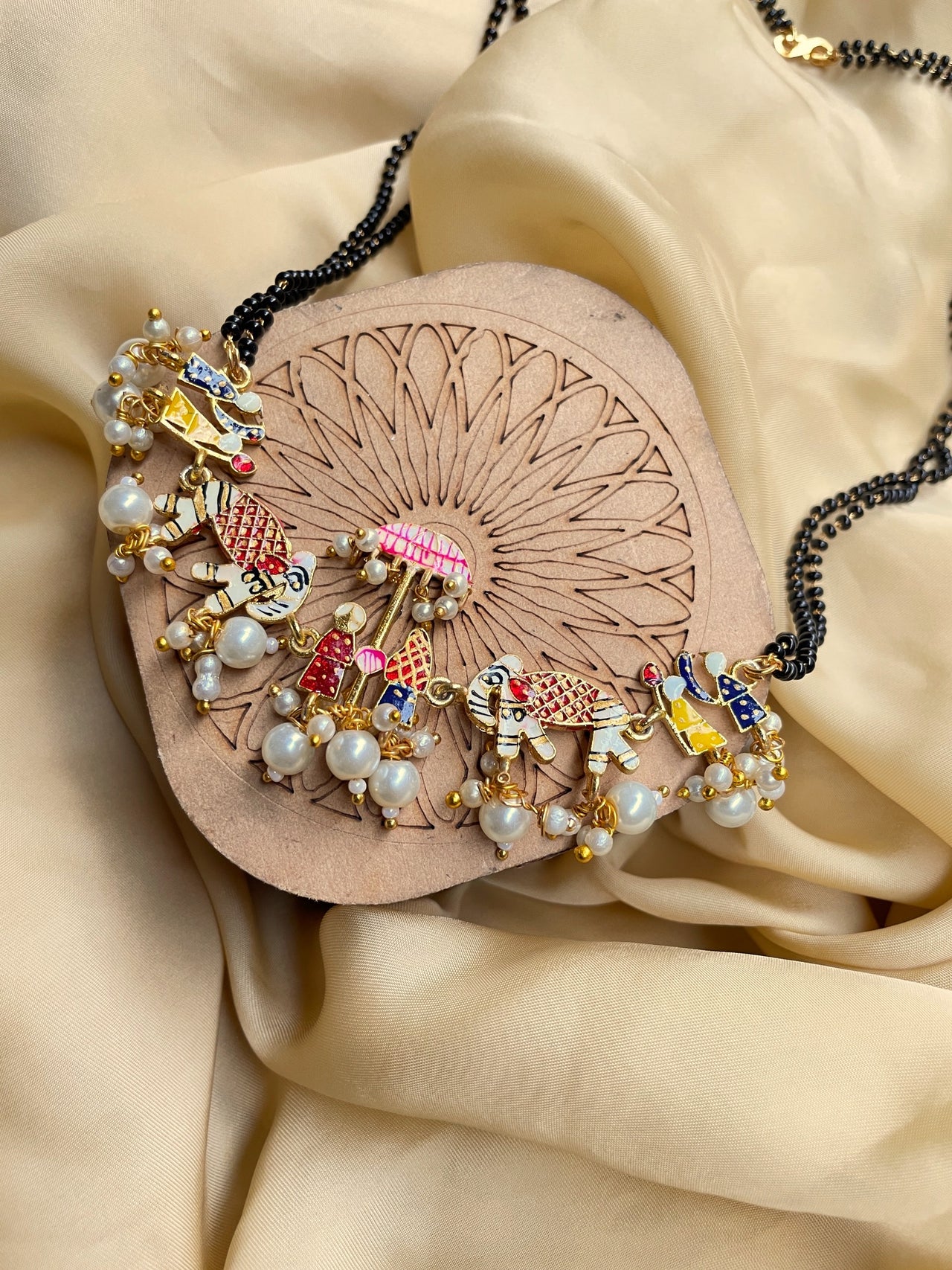 Bridal Wedding Doli Baarat Mangalsutra & Earrings - Abdesignsjewellery