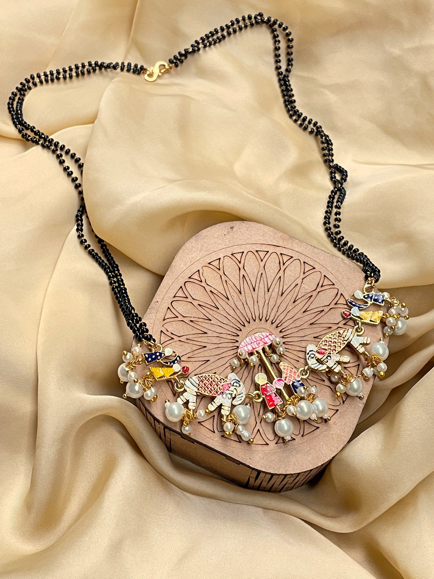 Bridal Wedding Doli Baarat Mangalsutra & Earrings - Abdesignsjewellery