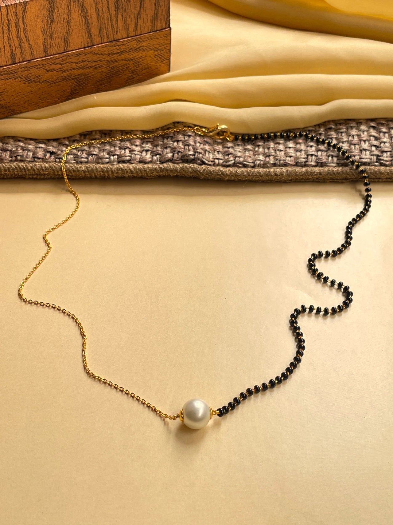 Classical Pearl Mangalsutra Combo - Abdesignsjewellery