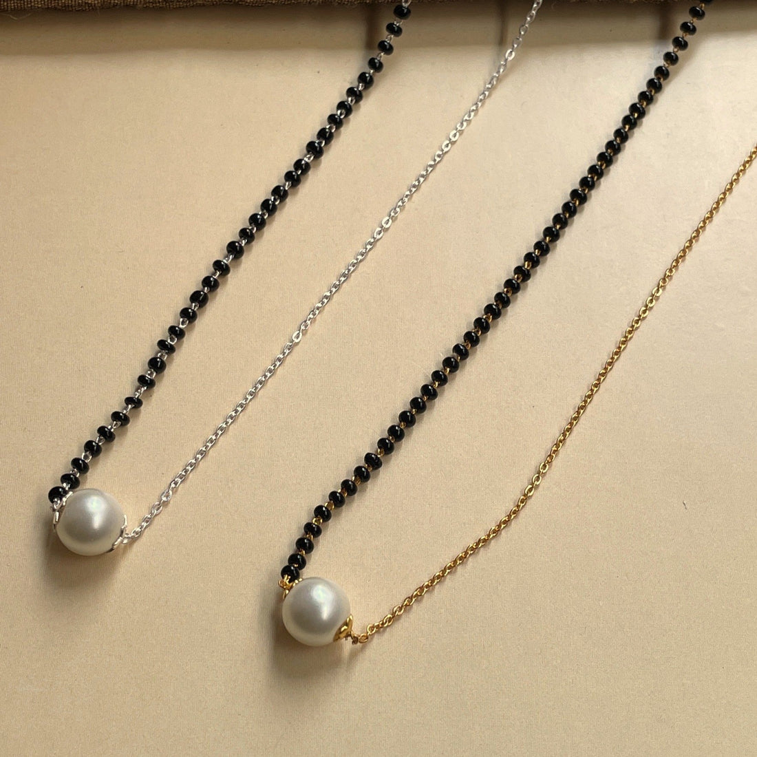 Classical Pearl Mangalsutra Combo - Abdesignsjewellery