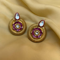 Thumbnail for Beautiful Traditional Round Pink Earrings