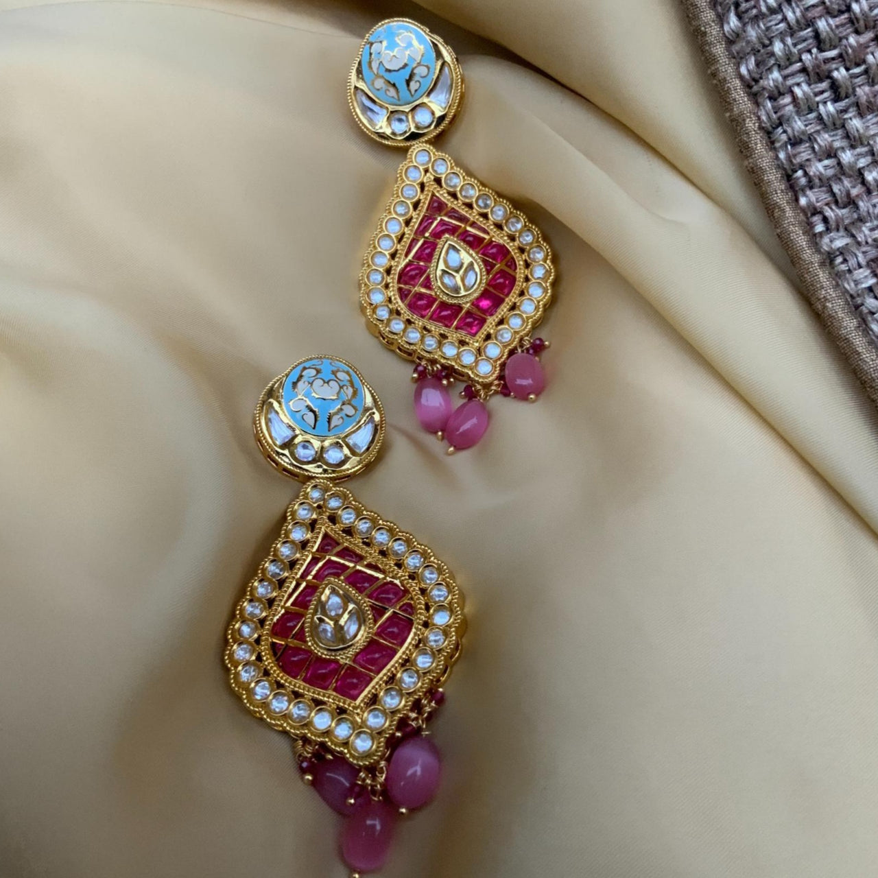 Everlating Pink Statement Earrings