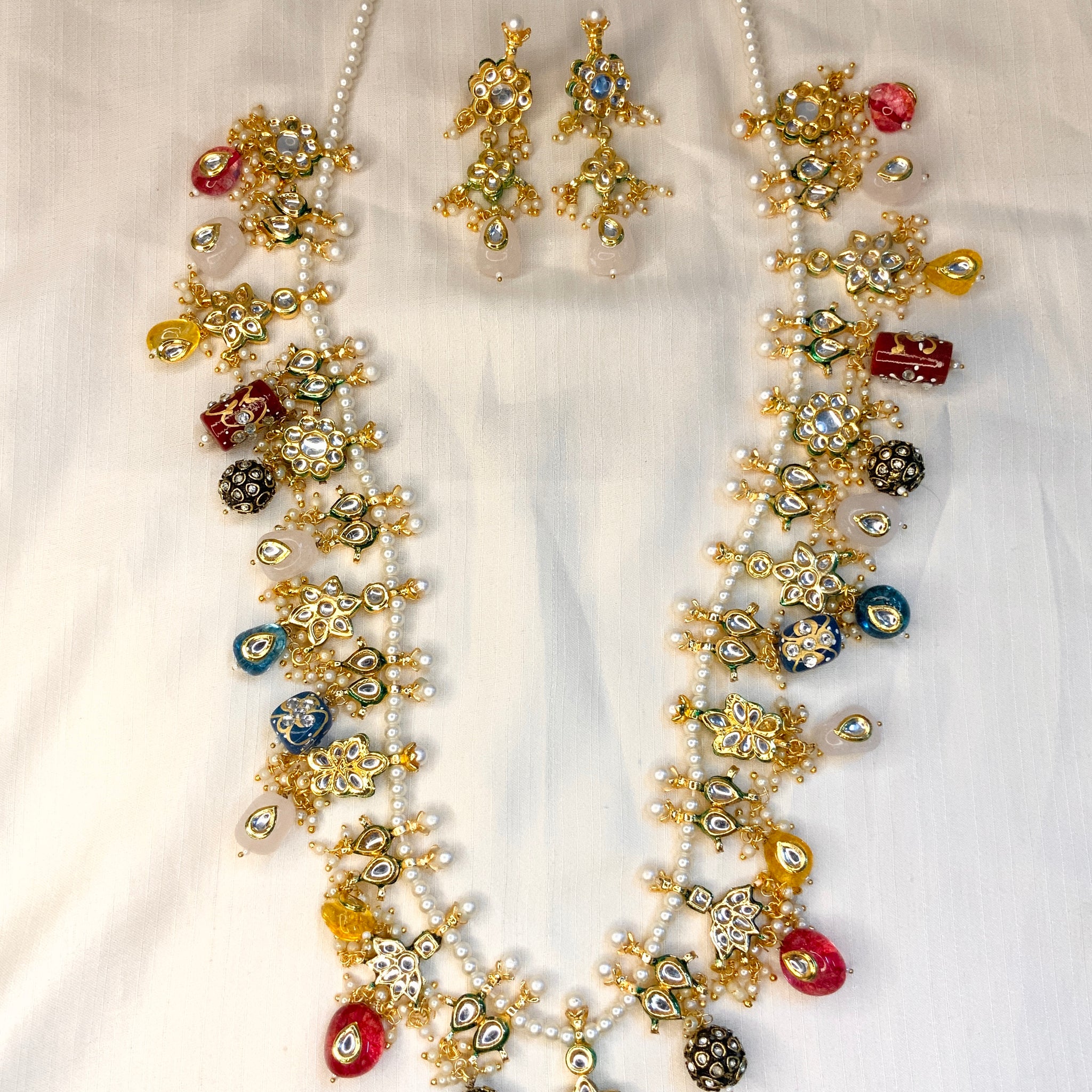 High Quality Multi Colour Jaipuri Stone Mala