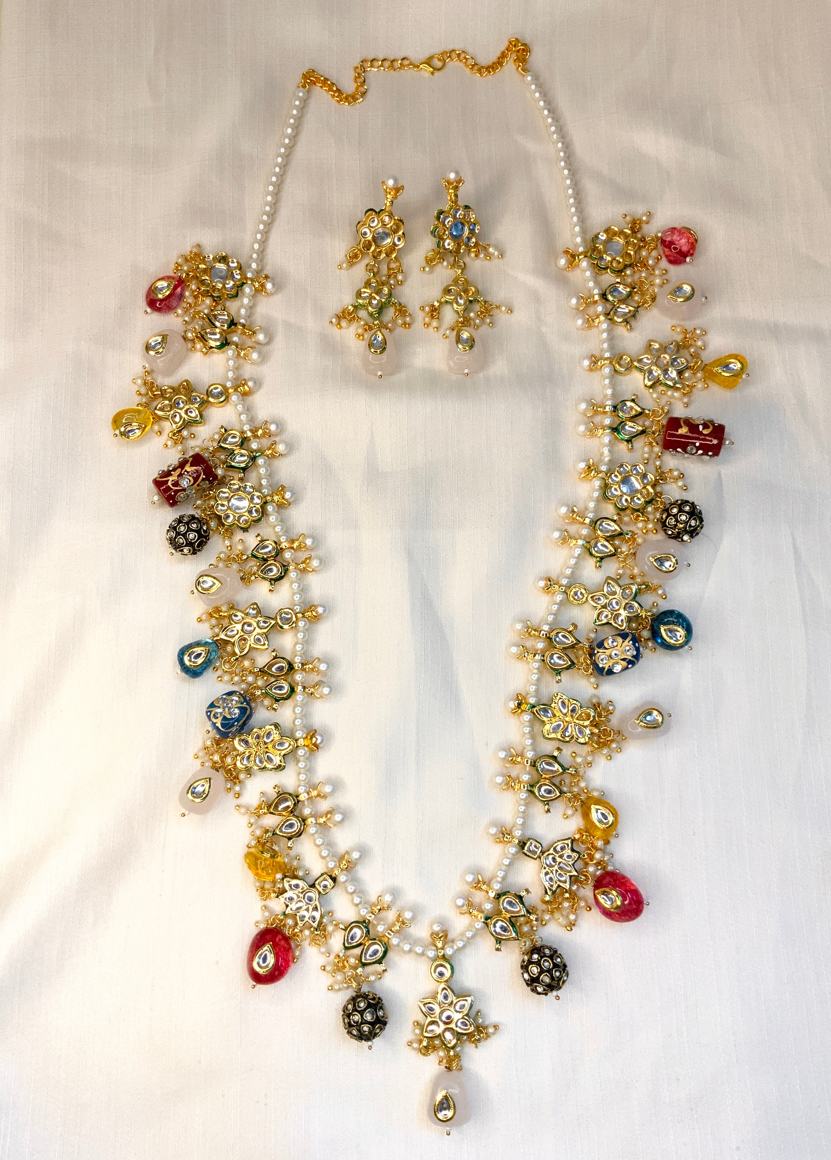 High Quality Multi Colour Jaipuri Stone Mala