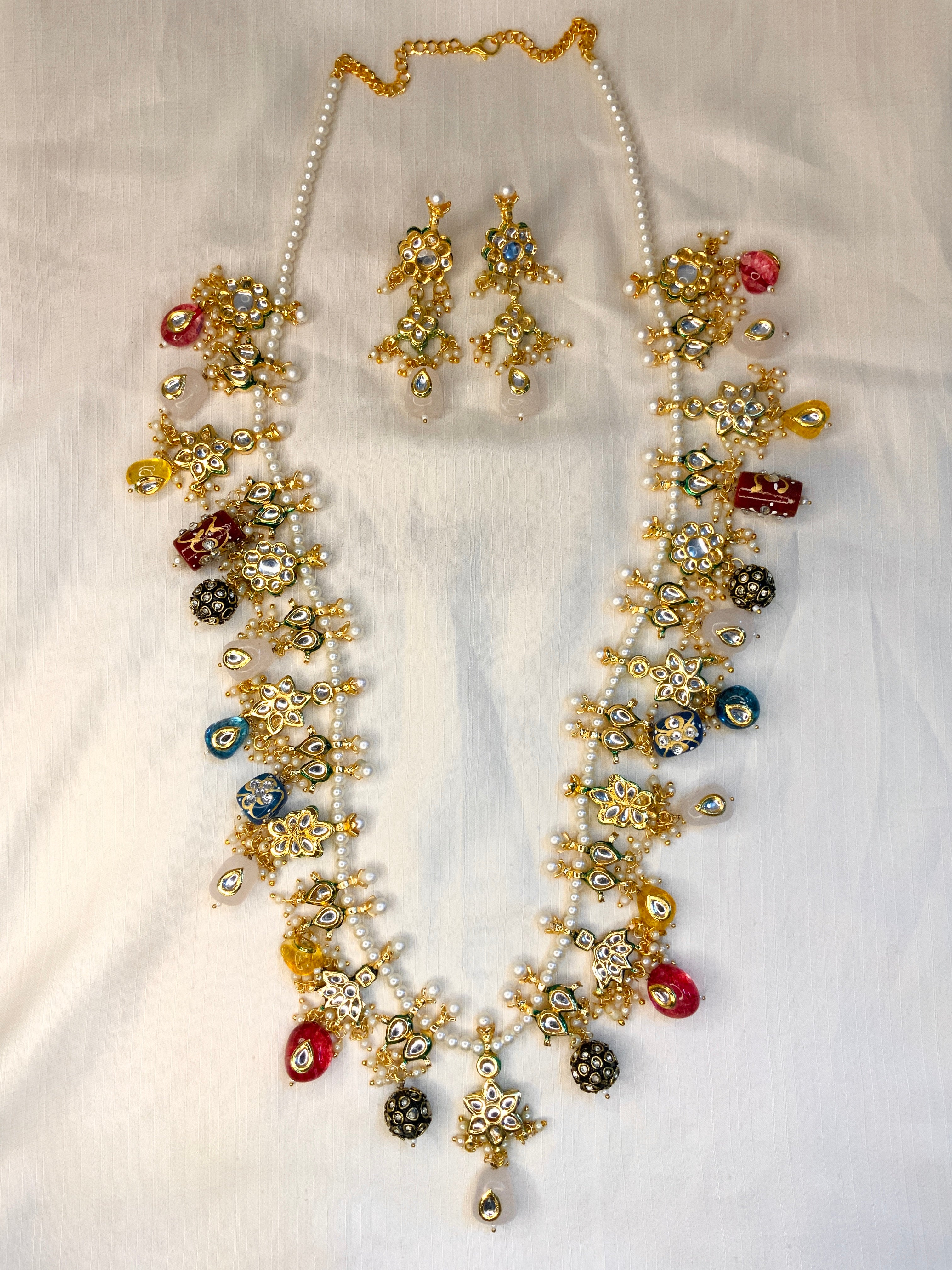 High Quality Multi Colour Jaipuri Stone Mala