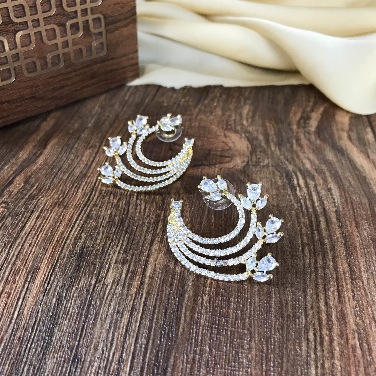 Buy Southindian Temple Gold Plated Earrings, Indian Jhumka, Indian Earrings,  Golden Indian Earrings,women South Earring Set, Bridal Kemp Jhumkas Online  in India - Etsy