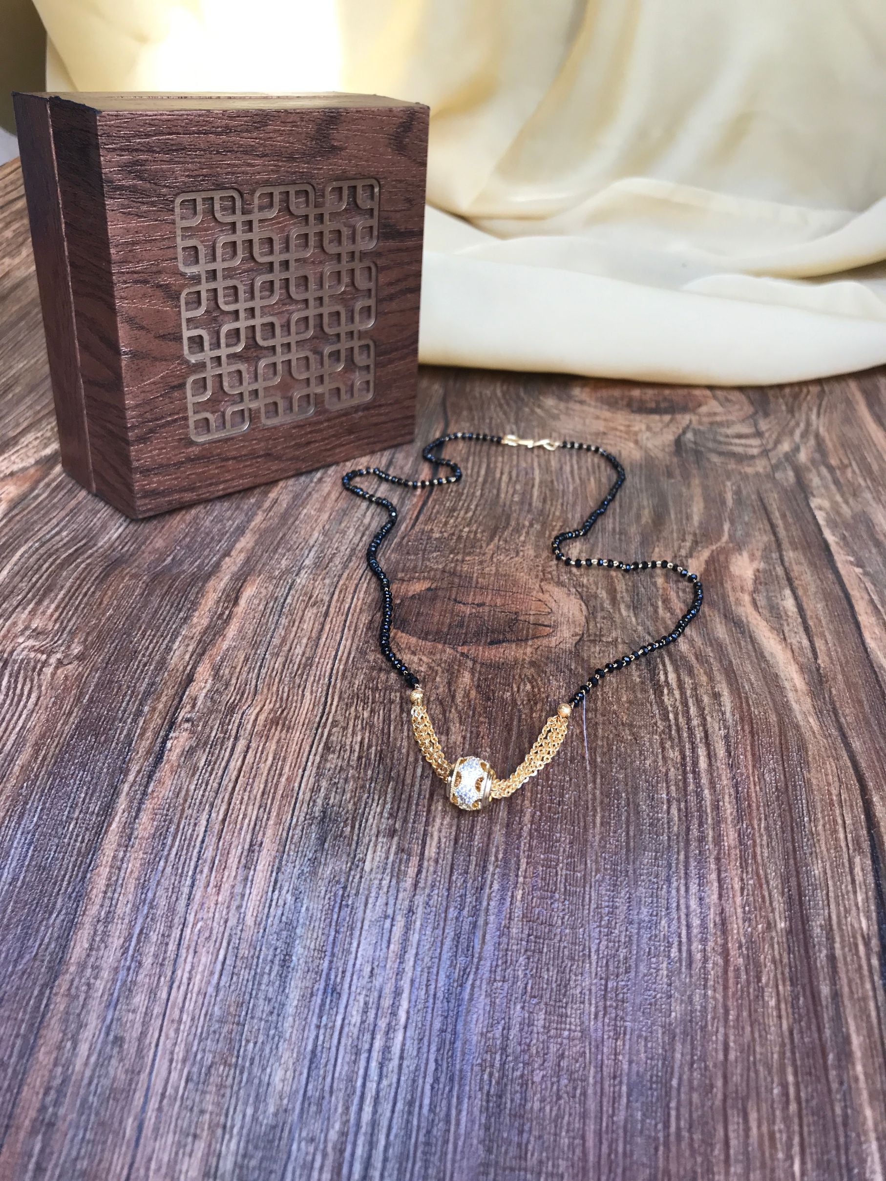 New Golden Ball Mangalsutra - Abdesignsjewellery