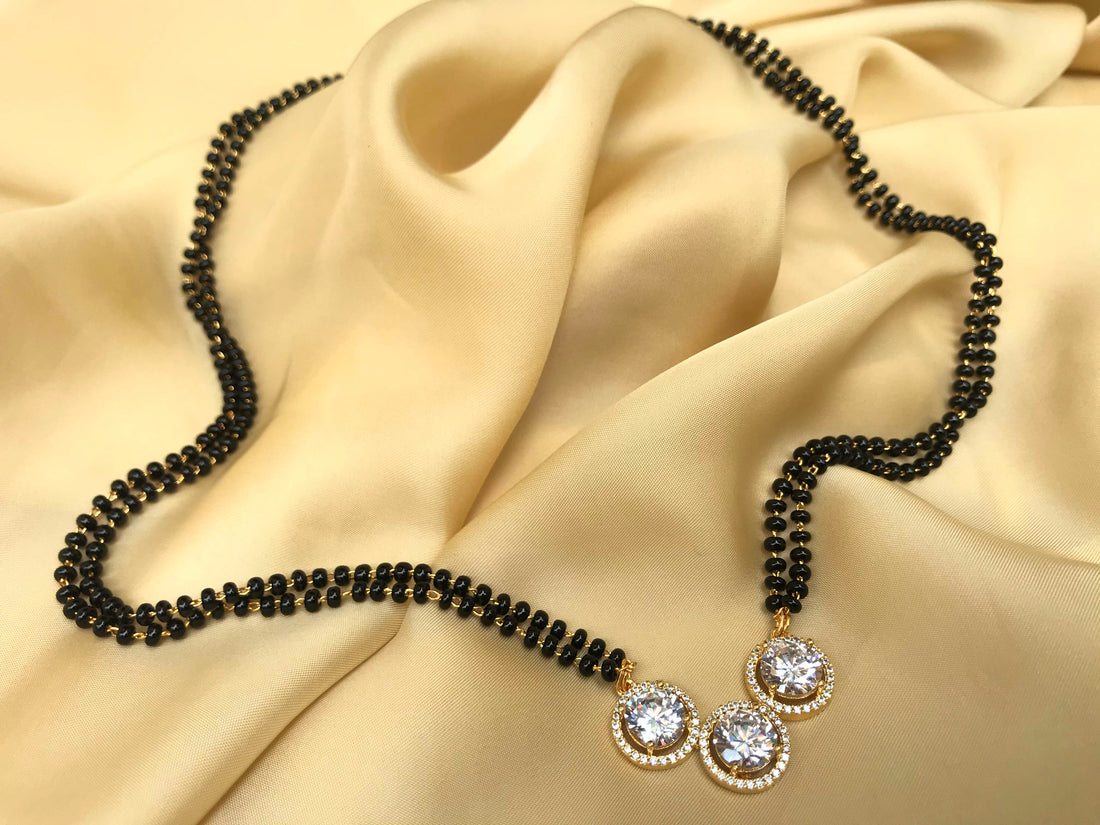 Signature Gold Stone Mangalsutra - Abdesignsjewellery